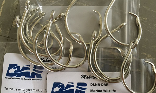 image of barbless hooks