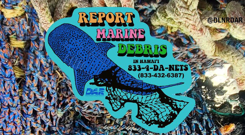 marine debris and sticker