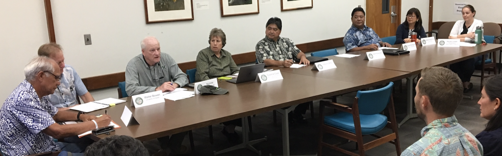 A meeting of the Hawaiʻi Invasive Species Council