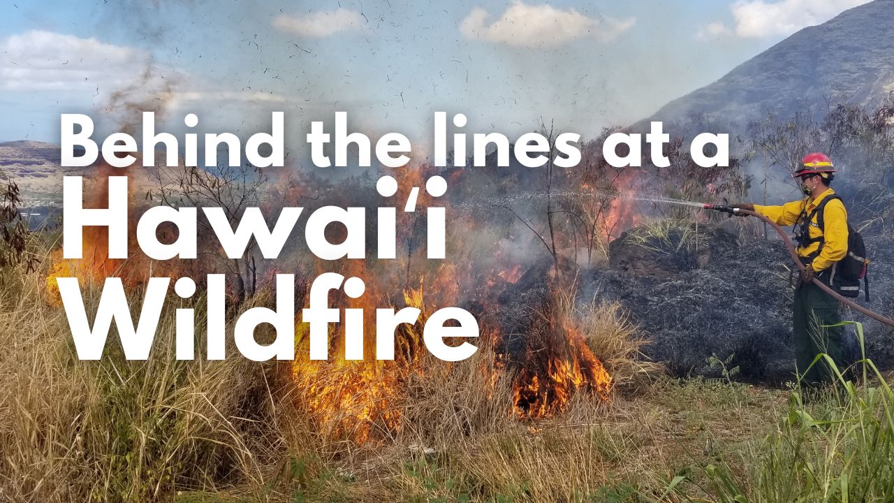 A thumbnail for the video Behind the lines at a Hawaiʻi Wildfire