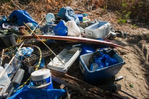 NaPali “stashing” food and equipment left by campers