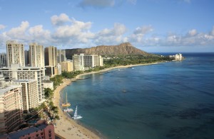 PIcture of Waikiki shoreline