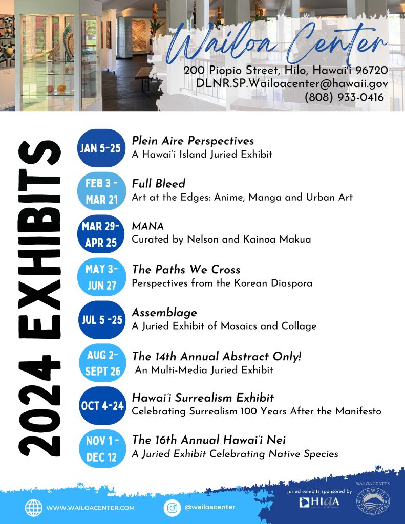 Division of State ParksWailoa Center Art Exhibits 2024