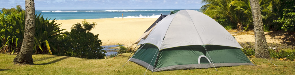 tent on the beach