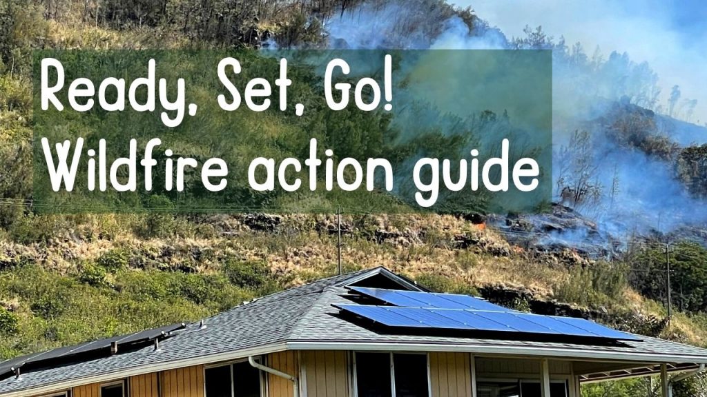 An image of a wildfire near a house