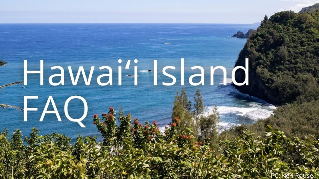 An image of Pololū linking to Hawaiʻi Island FAQ