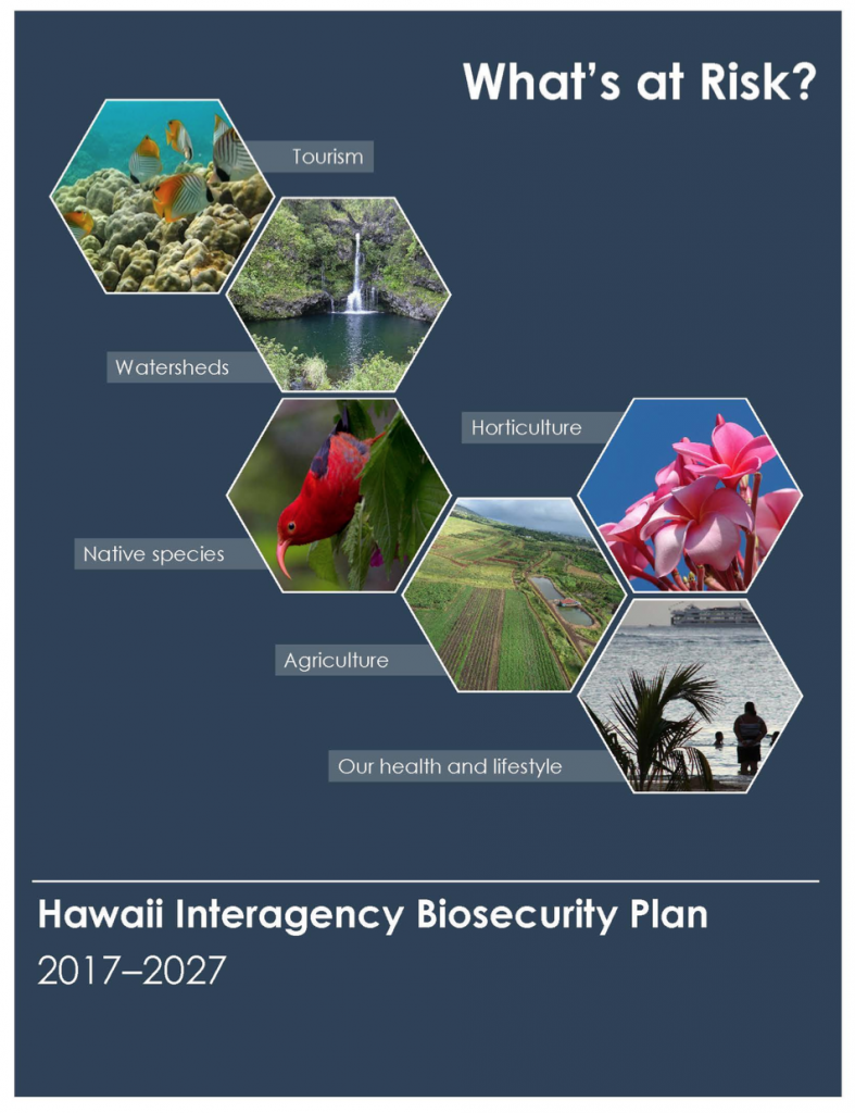 Hawaii Invasive Species Council | Hawaiʻi Interagency Biosecurity Plan