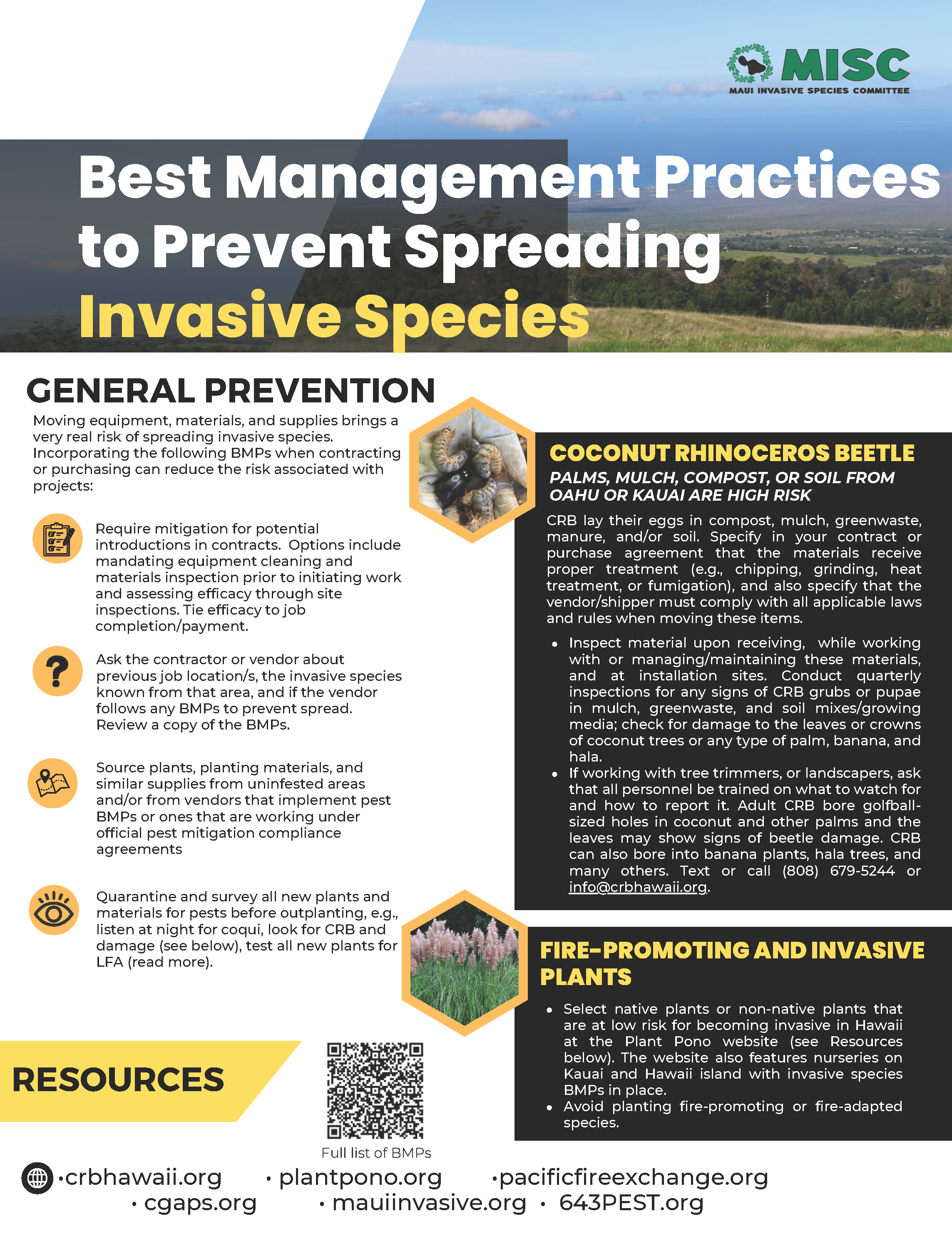 Invasive Species BMPs graphic