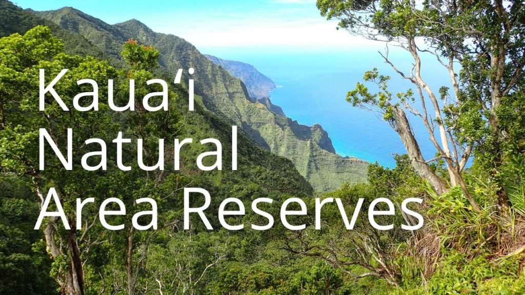 An image of the Nā Pali coast linking to Kauaʻi Natural Area Reserves