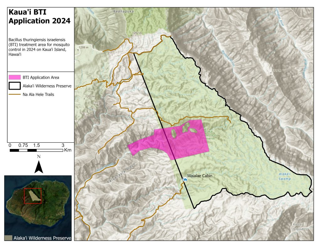 Map of application area