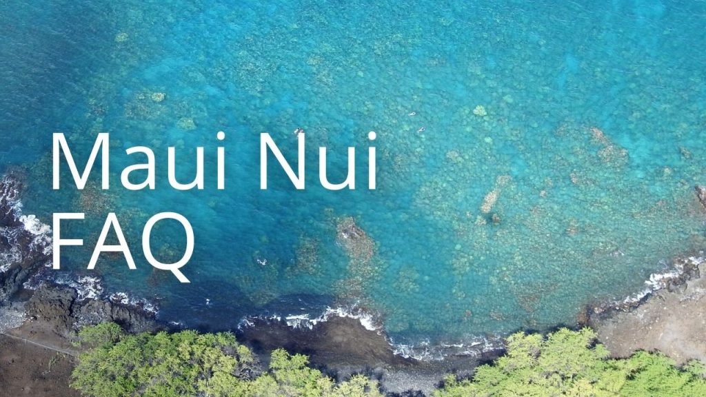 An image of a shoreline linking to Maui Nui FAQ