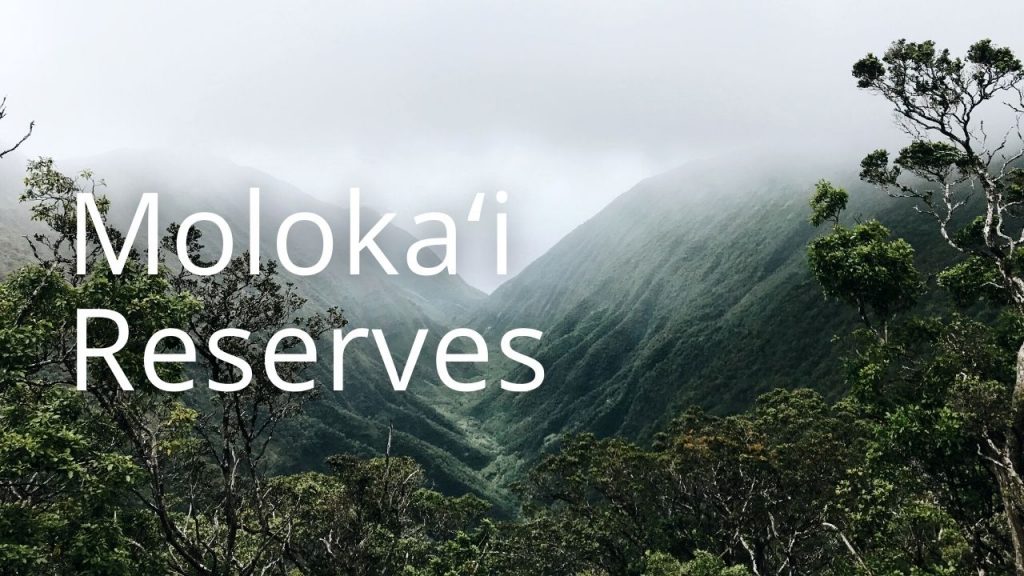 An image of Waikolu Valley linking to Molokaʻi reserves