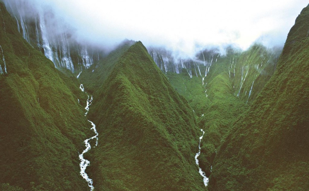 mountain waterfalls