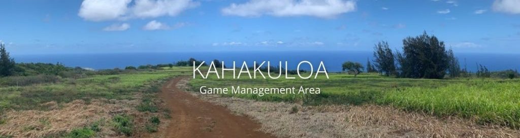 webpage header of kahakuloa game management area