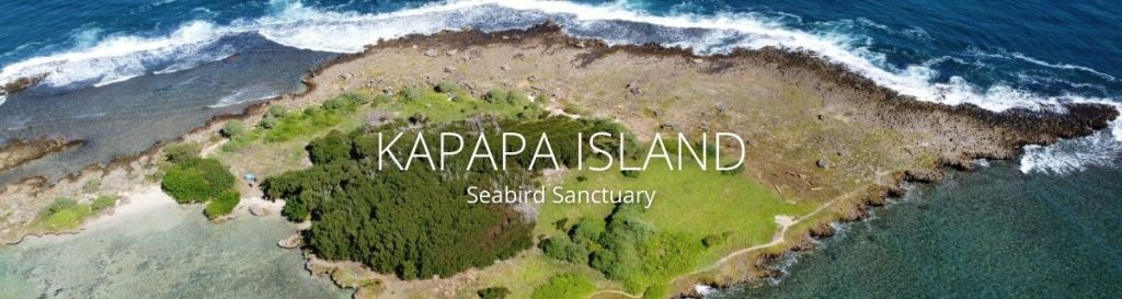 webpage header of kapapa island seabird sanctuary