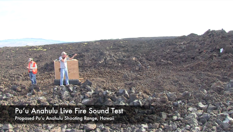 Puu Anahulu Live Fire Sound Test