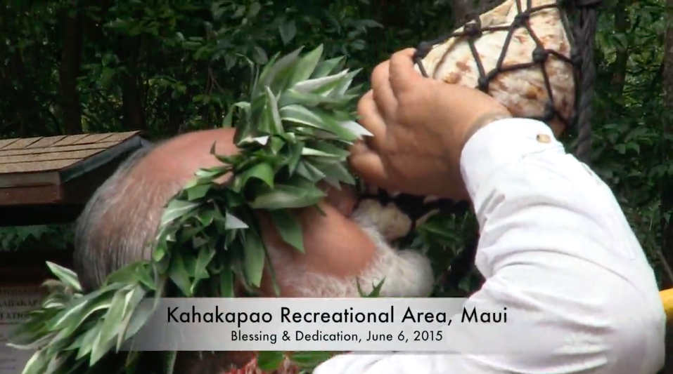Kahakapao Recreational Area Blessing and Opening