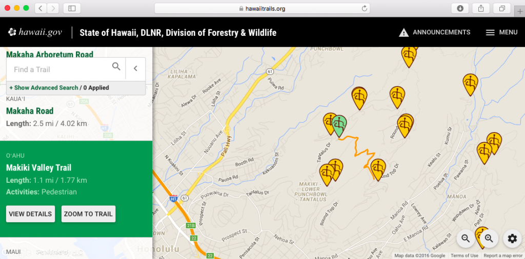 Makiki Valley Trails