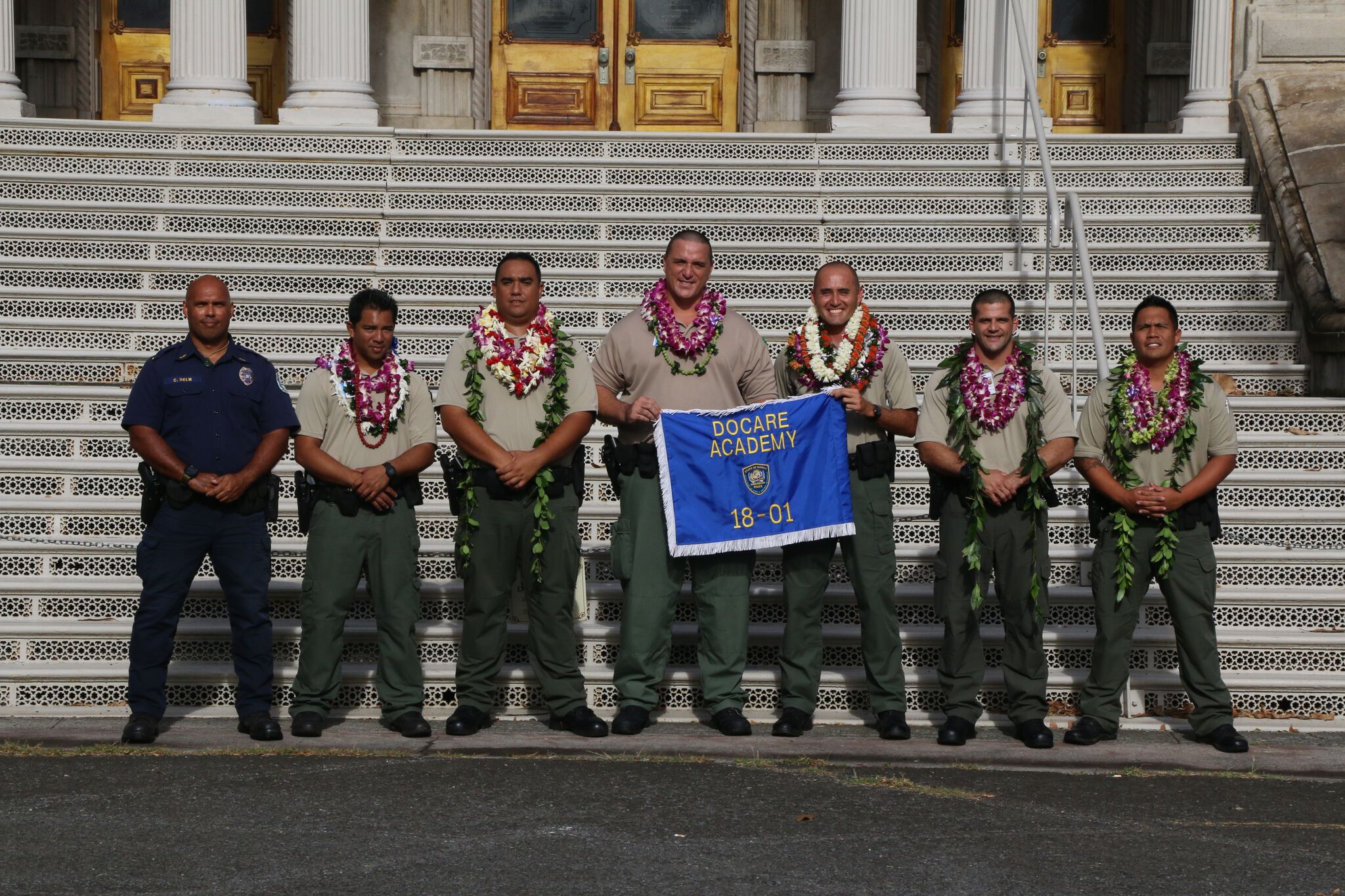 HALF DOZEN OFFICERS GRADUATE