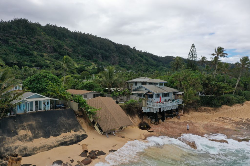 Department of Land and Natural Resources  02/28/22-NORTH SHORE HOME  TUMBLES TO THE BEACH IN A DRAMATIC EXAMPLE OF CLIMATE ISSUES