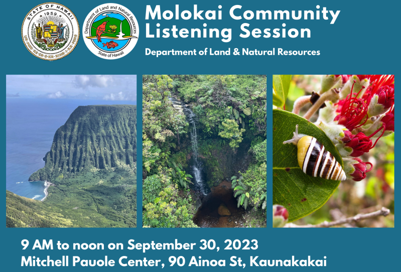 Molokai Listening Session Flyer