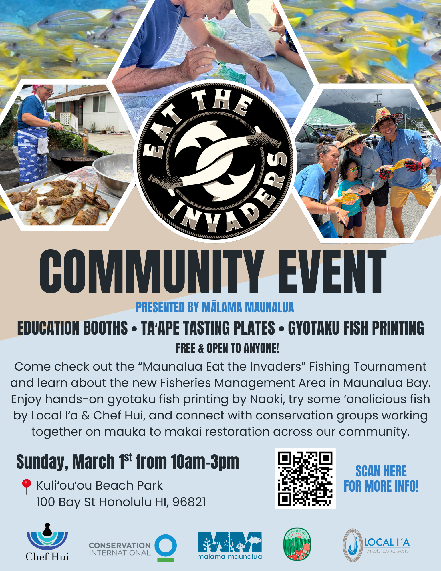 Eat the Invaders Community Flyer