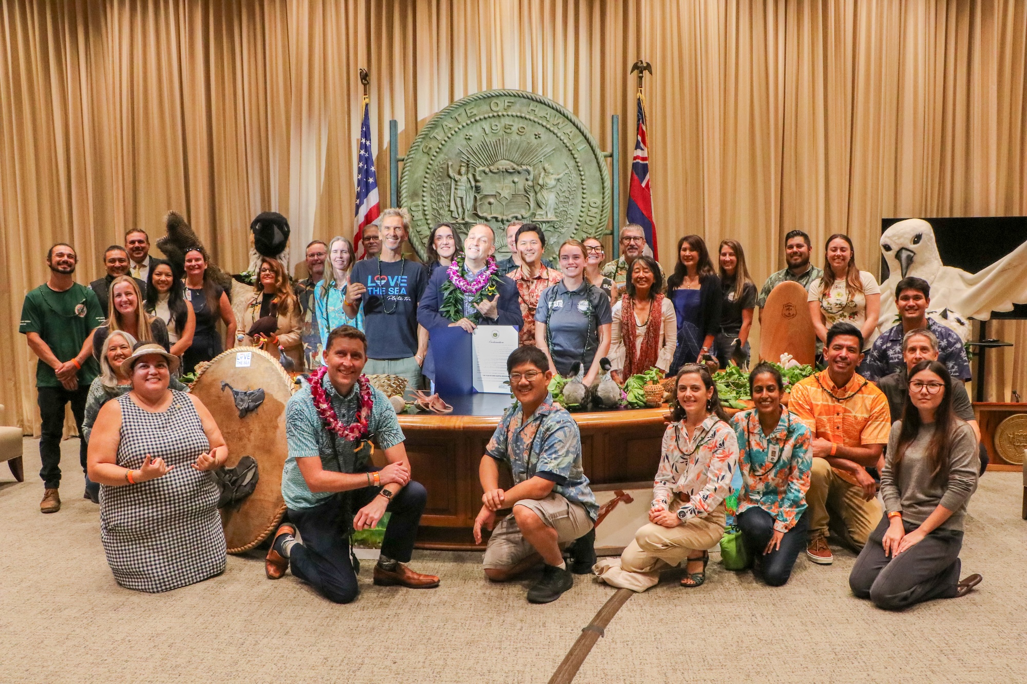 Governor Green and partners in the Year of Our Coastal Kuleana