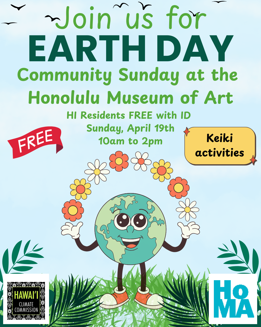 4/15/26 –  CELEBRATE EARTH DAY AT THE HONOLULU MUSEUM OF ART